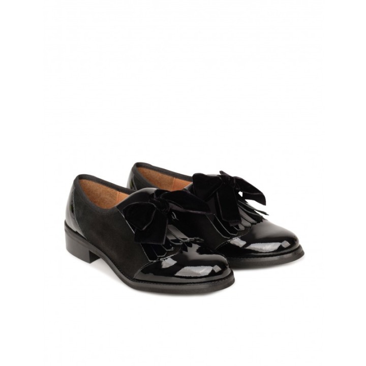 SALONISSIMOS Zapatos Planos Charol Negros