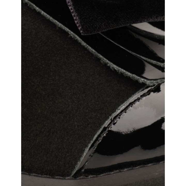 SALONISSIMOS Zapatos Planos Charol Negros