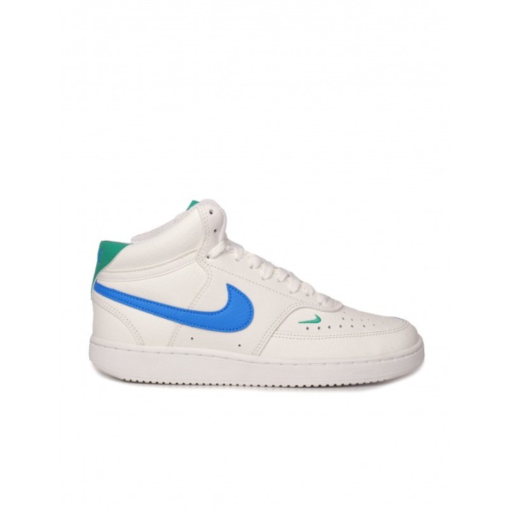 NIKE Court Vision Mid Blancas Logo Azul