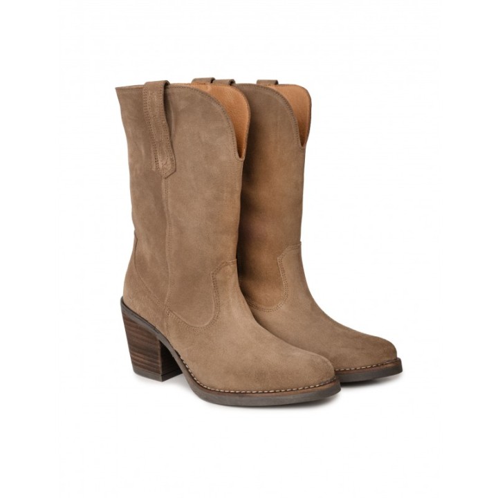 Botas Camperas Piel Taupe PERA LIMONERA