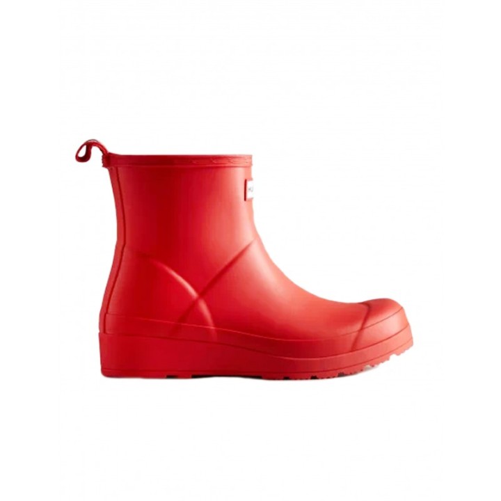 HUNTER Botas Agua Play Bajas Rojas