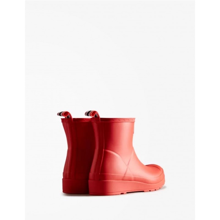 HUNTER Botas Agua Play Bajas Rojas