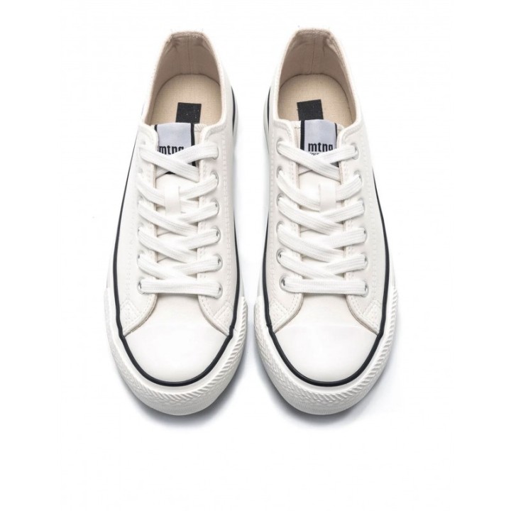 MUSTANG Zapatillas Lona Doble Piso Blancas
