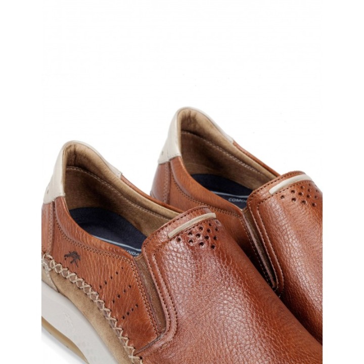 FLUCHOS Mocasines Casual Piel Marrones