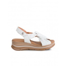 PAULA URBAN Sandalias Cuna Piel Nudo Blancas