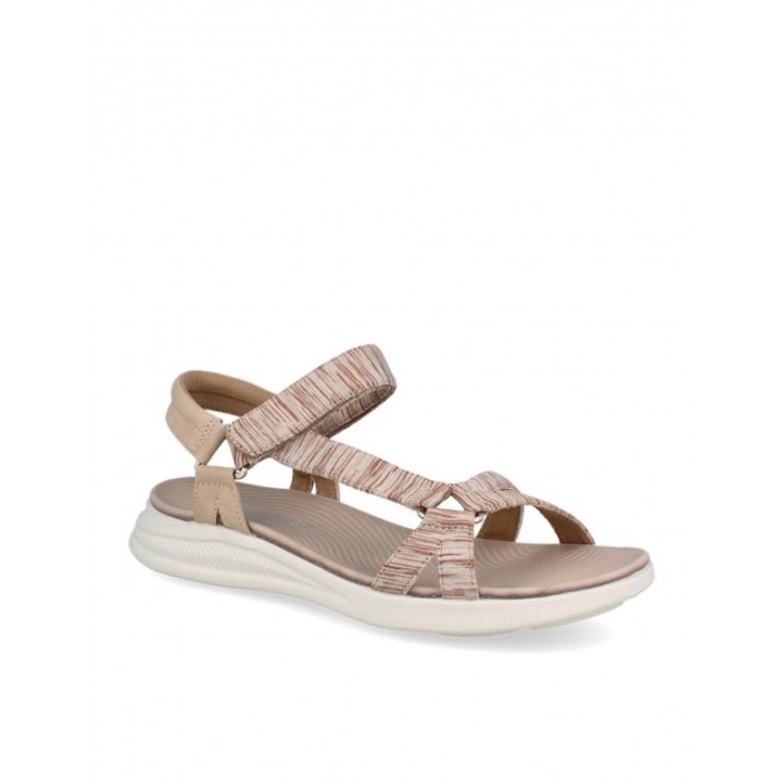 Sandalias Deportivas Tiras Velcro Beige