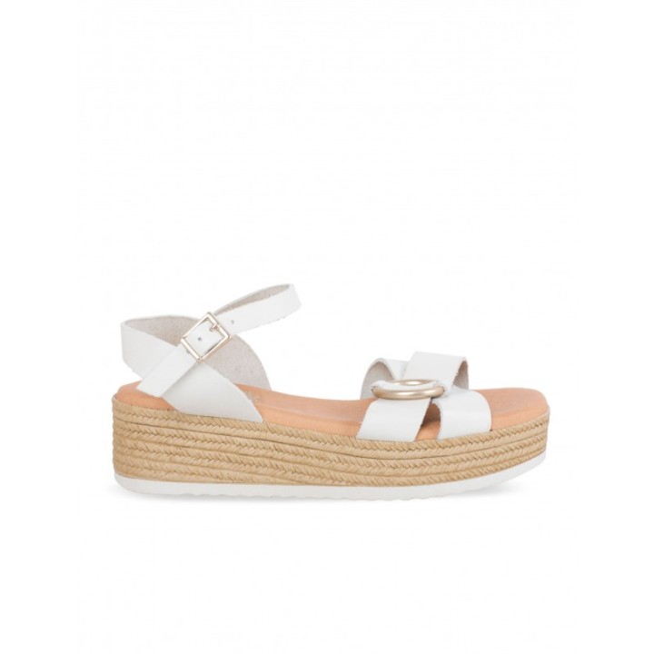 Sandalias Cuna Baja Piel Crudo PERA LIMONERA