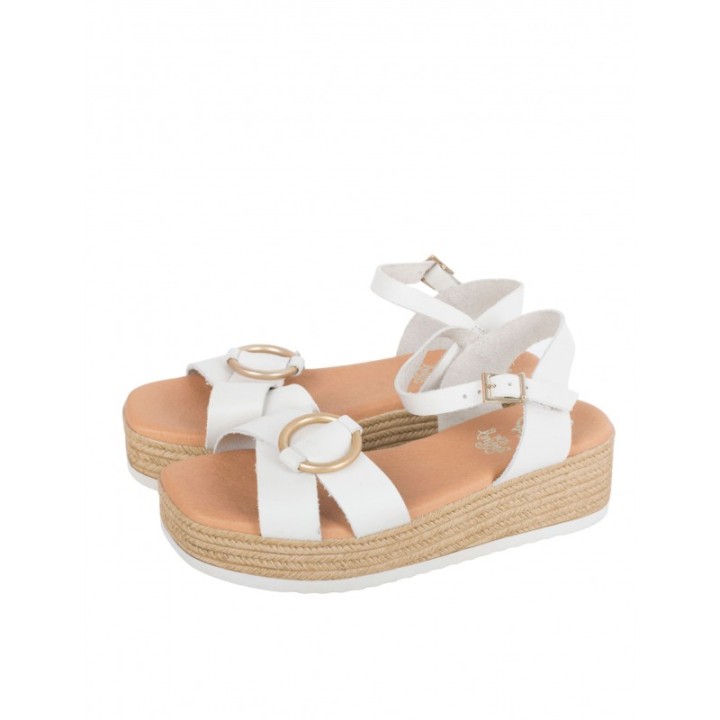 Sandalias Cuna Baja Piel Crudo PERA LIMONERA