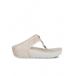 Sandalias Dedo Plataforma Beige