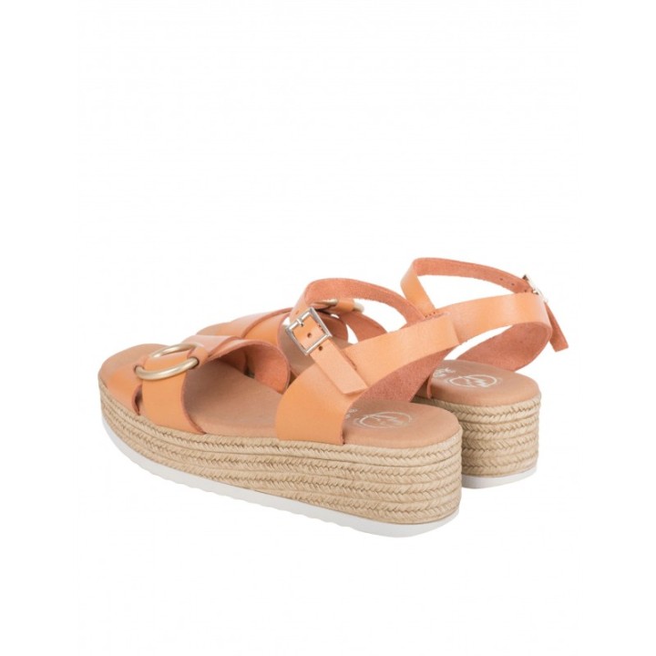 Sandalias Cuna Baja Piel Naranja PERA LIMONERA