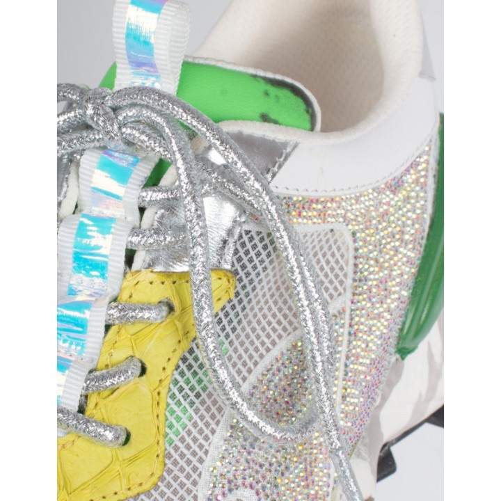 EXe Zapatillas Plataforma Brillantes