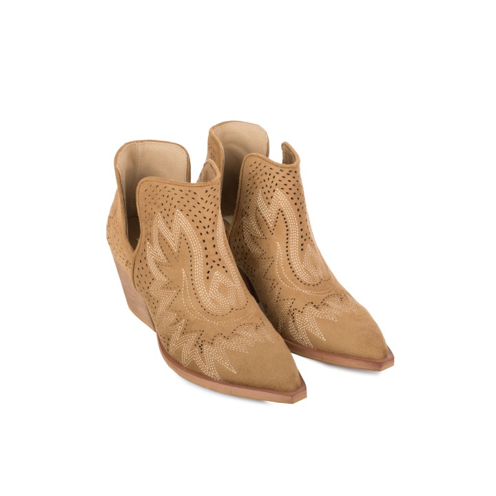 Botines Camperos Aberturas Camel