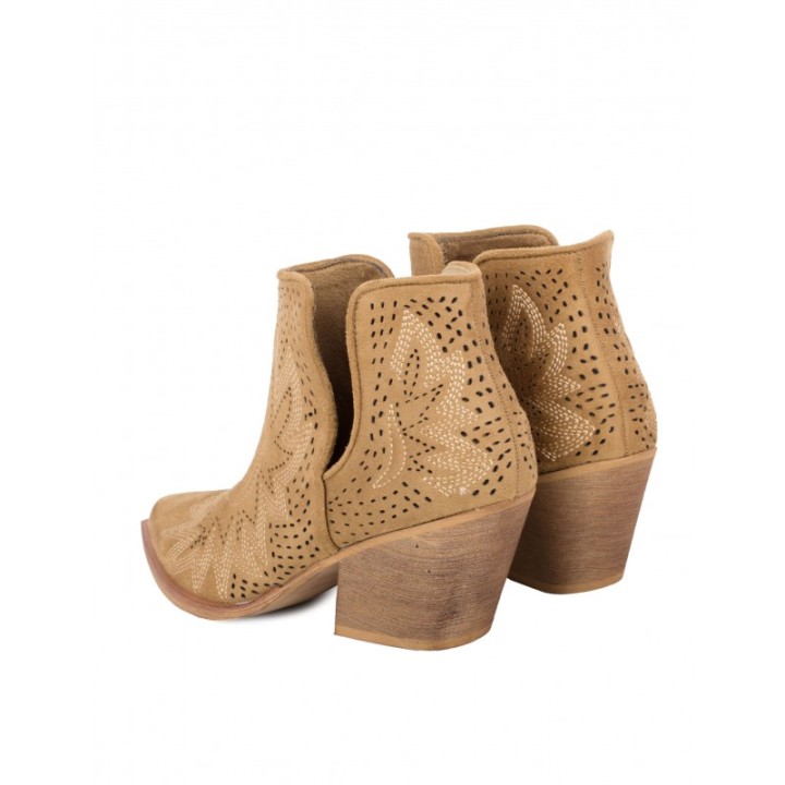 Botines Camperos Aberturas Camel