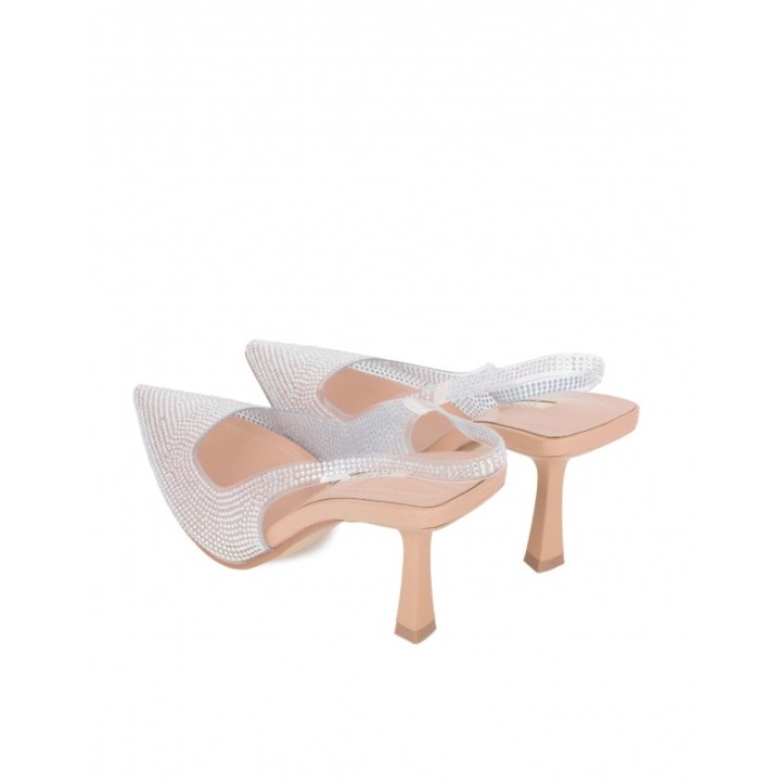 Zapatos Tacon Vinilo Brillos
