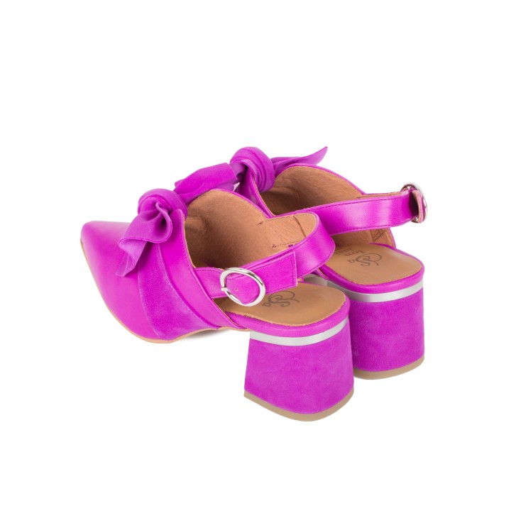 SALONISSIMOS Zapatos Destalonados Lazo Buganvilla