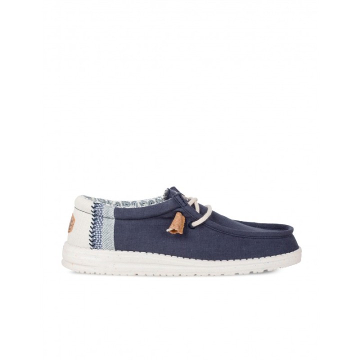 HEY DUDE Mocasines Tela Casual Marino