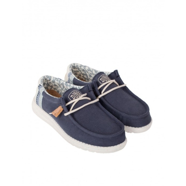 HEY DUDE Mocasines Tela Casual Marino