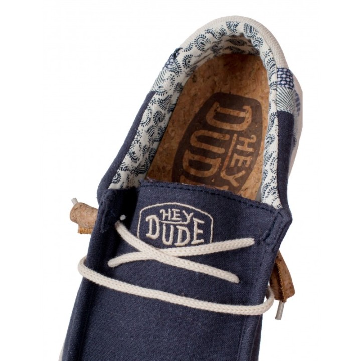 HEY DUDE Mocasines Tela Casual Marino