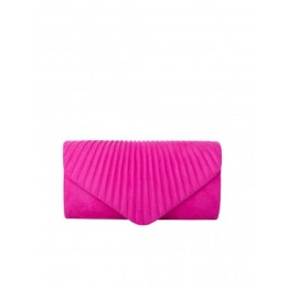 Bolso Fiesta Solapa Fruncida Fucsia