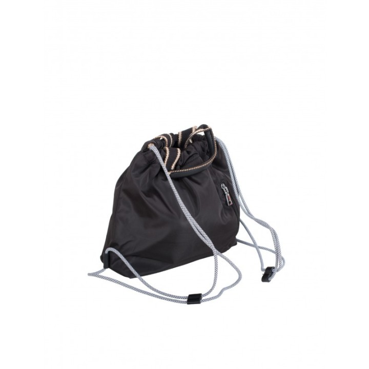 Bolso Mochila Nylon Negro