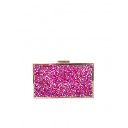 Clutch Fiesta Abalorios Fucsia