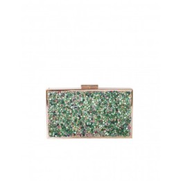 Clutch Fiesta Abalorios Verde
