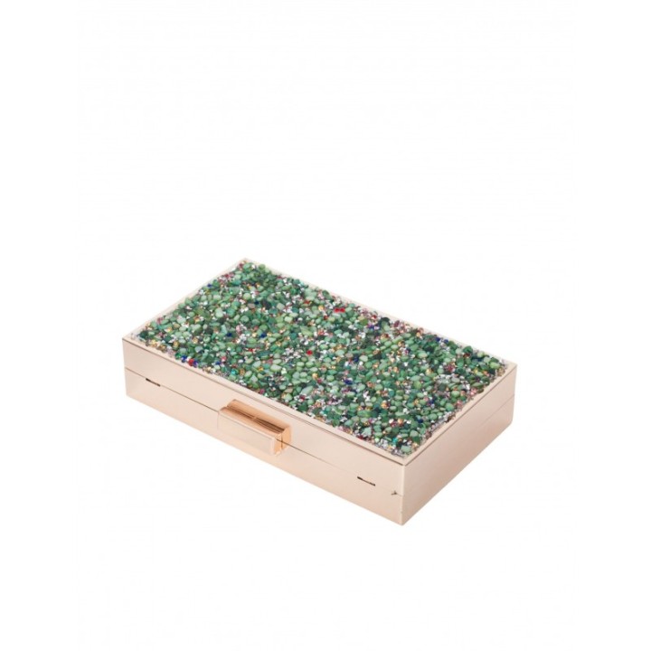 Clutch Fiesta Abalorios Verde