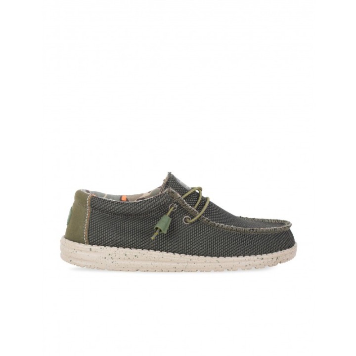 HEY DUDE Mocasines Tela Casual Verdes