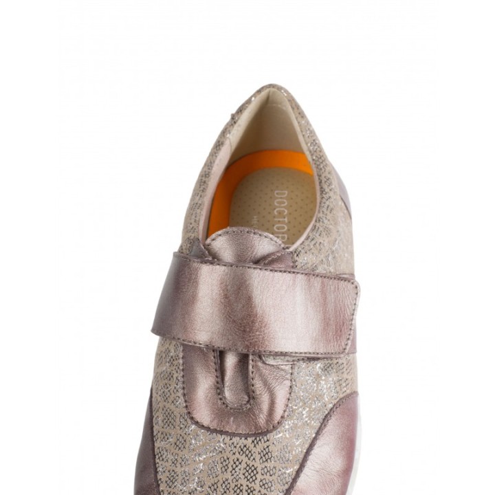 DOCTOR CUTILLAS Zapatos Cuna Velcro Metalizados