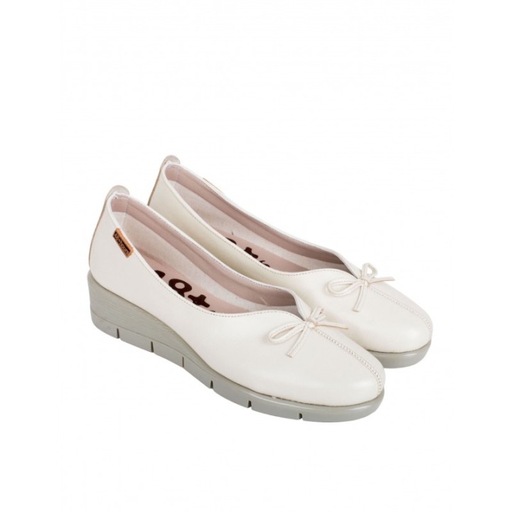 48 HOURS Bailarinas Cuna Lazo Crema