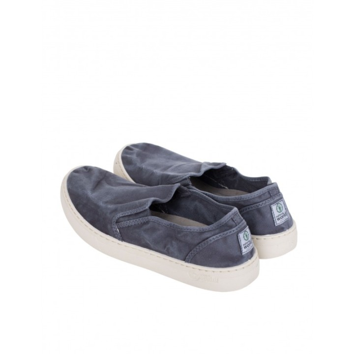 NATURAL WORLD Zapatillas Slip on Azules