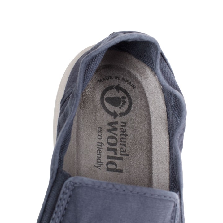 NATURAL WORLD Zapatillas Slip on Azules