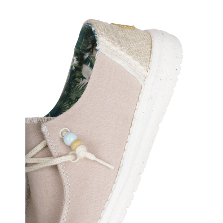 HEY DUDE Mocasines Tela Casual Taupe