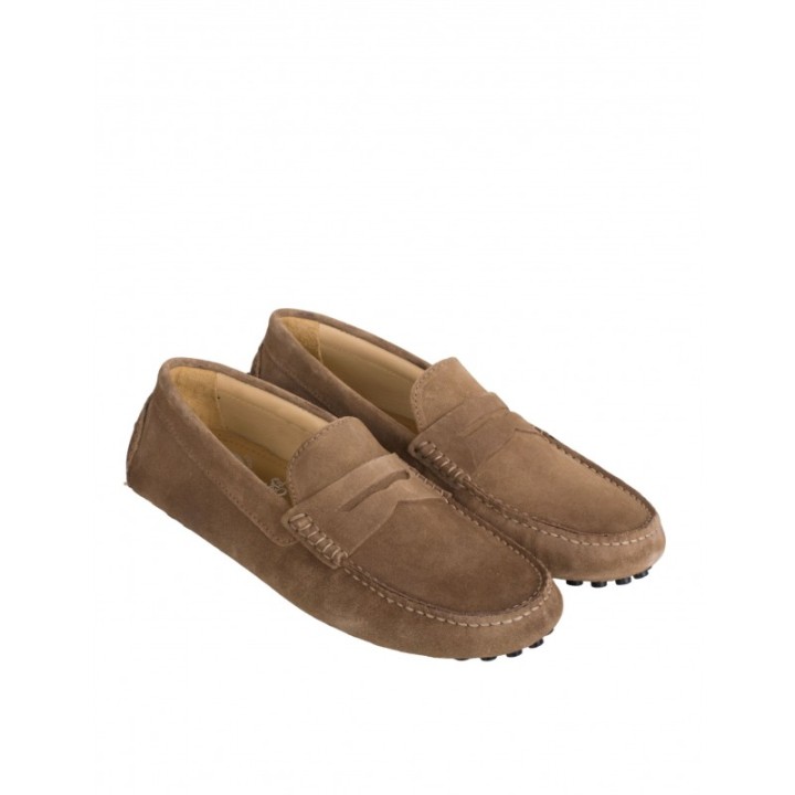 Mocasines Tacos Goma Taupe Hombre PERA LIMONERA