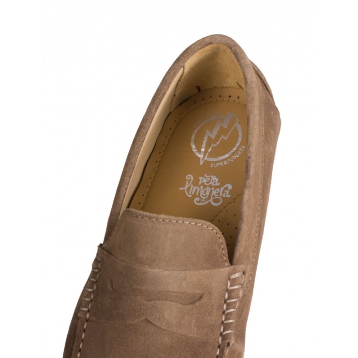 Mocasines Tacos Goma Taupe Hombre PERA LIMONERA