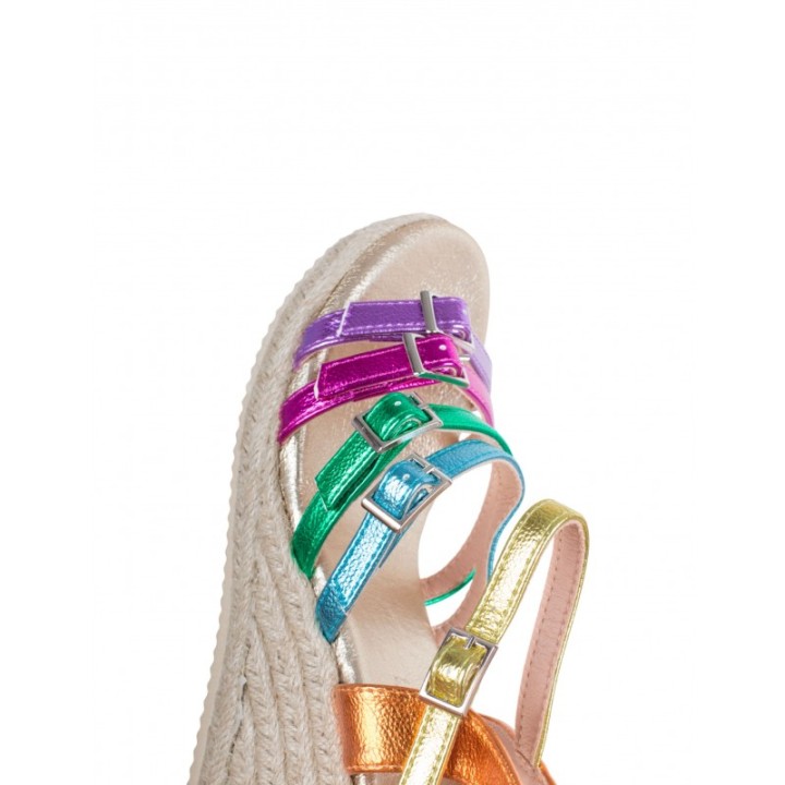 Sandalias Cuna Esparto Metalizada Colores