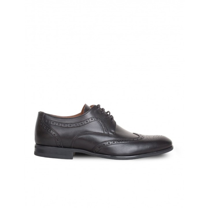 Blucher Vestir Piel Picados Negro PERA LIMONERA