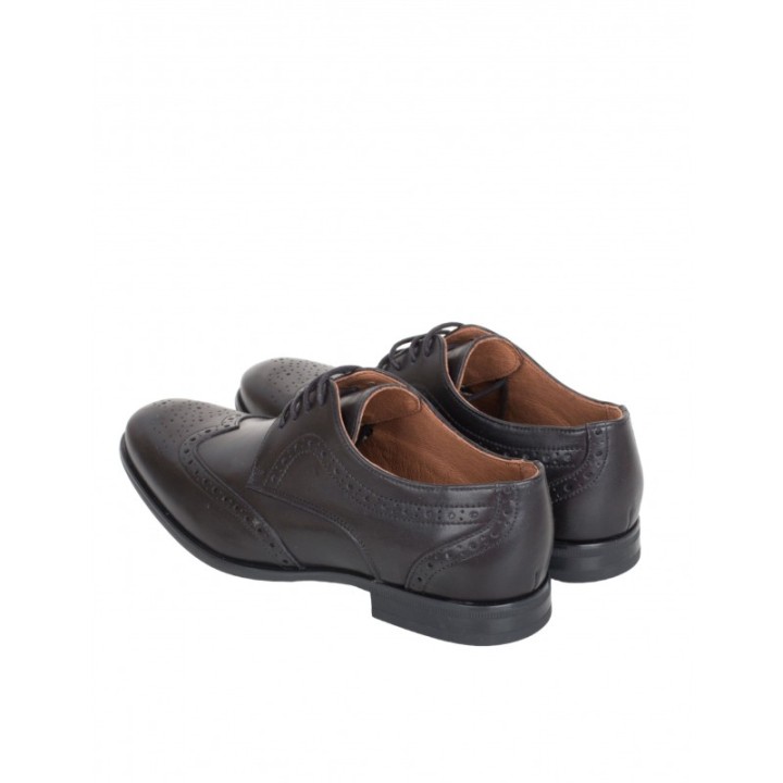 Blucher Vestir Piel Picados Negro PERA LIMONERA
