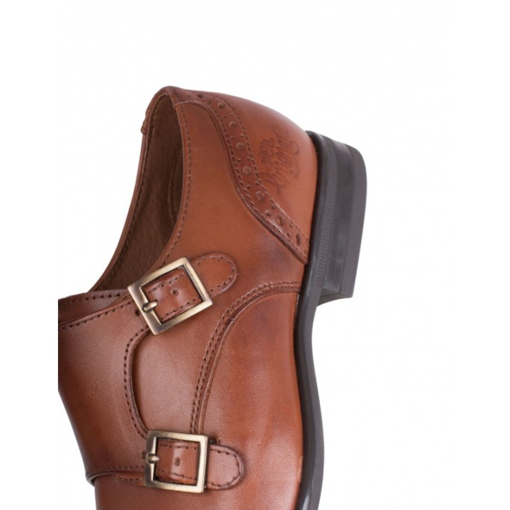 Zapatos Vestir Hebilla Camel PERA LIMONERA