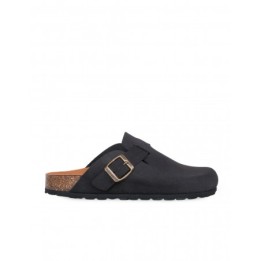 AUTENTI Zuecos Bio Hebilla Taupe Negros