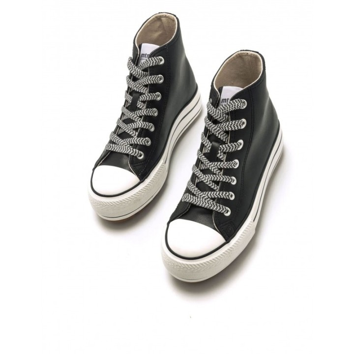 MUSTANG Zapatillas Altas Negras Puntera Goma