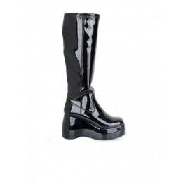 MUSTANG Botas Altas Maxi Plataforma Bloque Charol