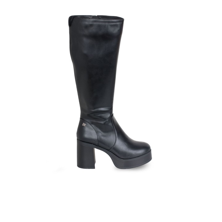 MUSTANG Botas Altas Tacon Ancho Plataforma