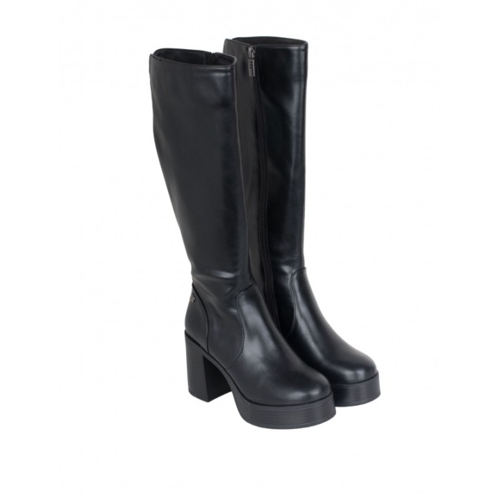MUSTANG Botas Altas Tacon Ancho Plataforma