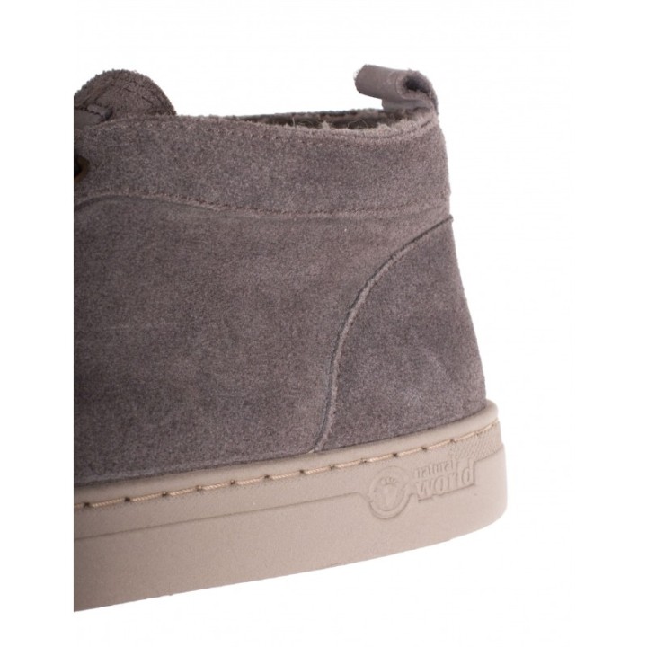 NATURAL WORLD Botines Casual Lana Grises