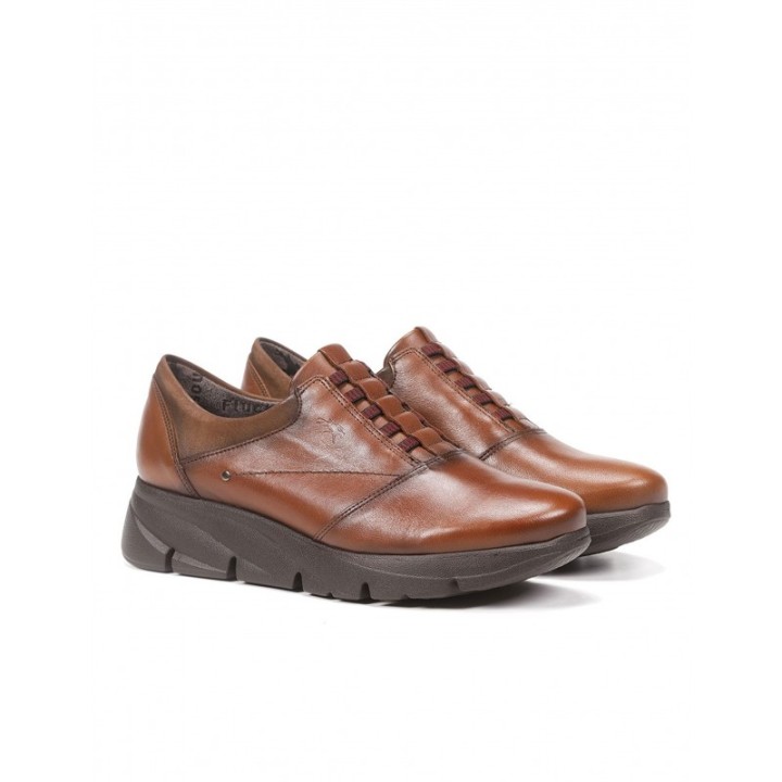 FLUCHOS Zapatos Cordones Elasticos Cuero