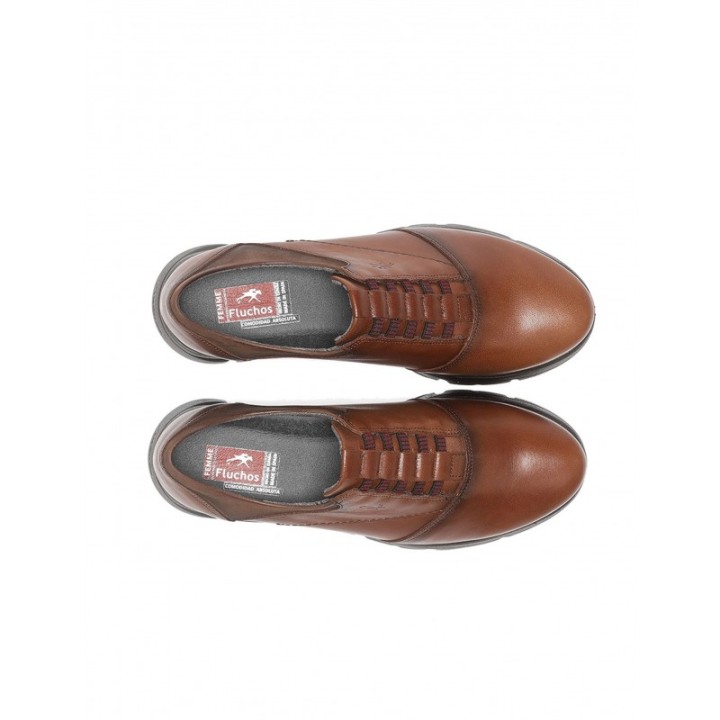 FLUCHOS Zapatos Cordones Elasticos Cuero