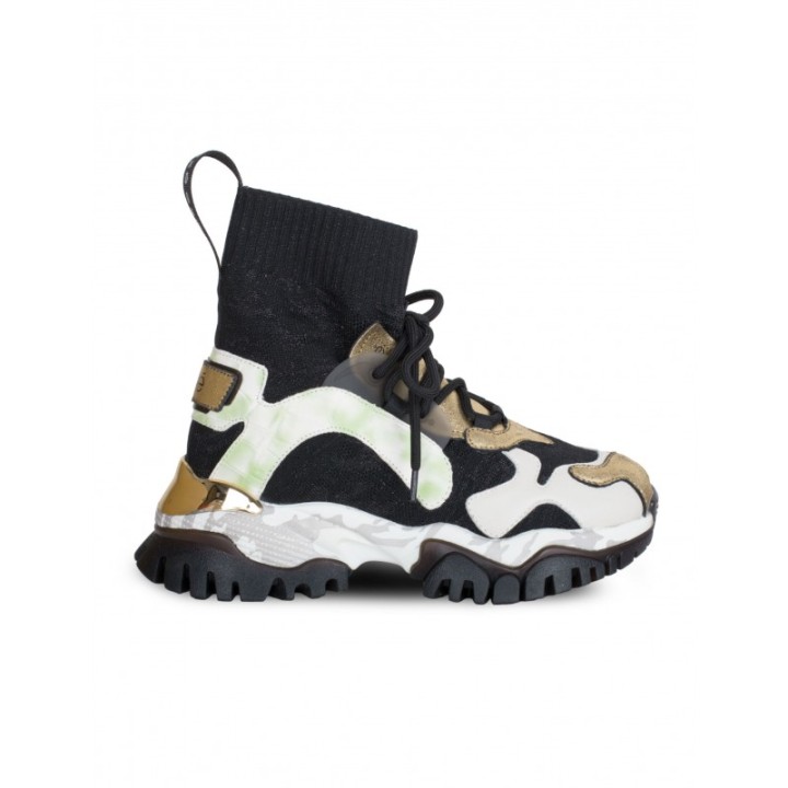 EXe Zapatillas Plataforma Calcetin Altas