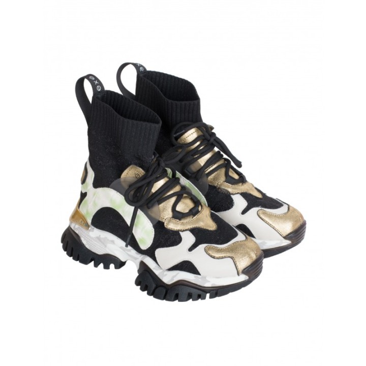 EXe Zapatillas Plataforma Calcetin Altas