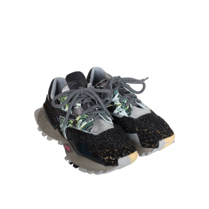 EXe Zapatillas Plataforma Negras